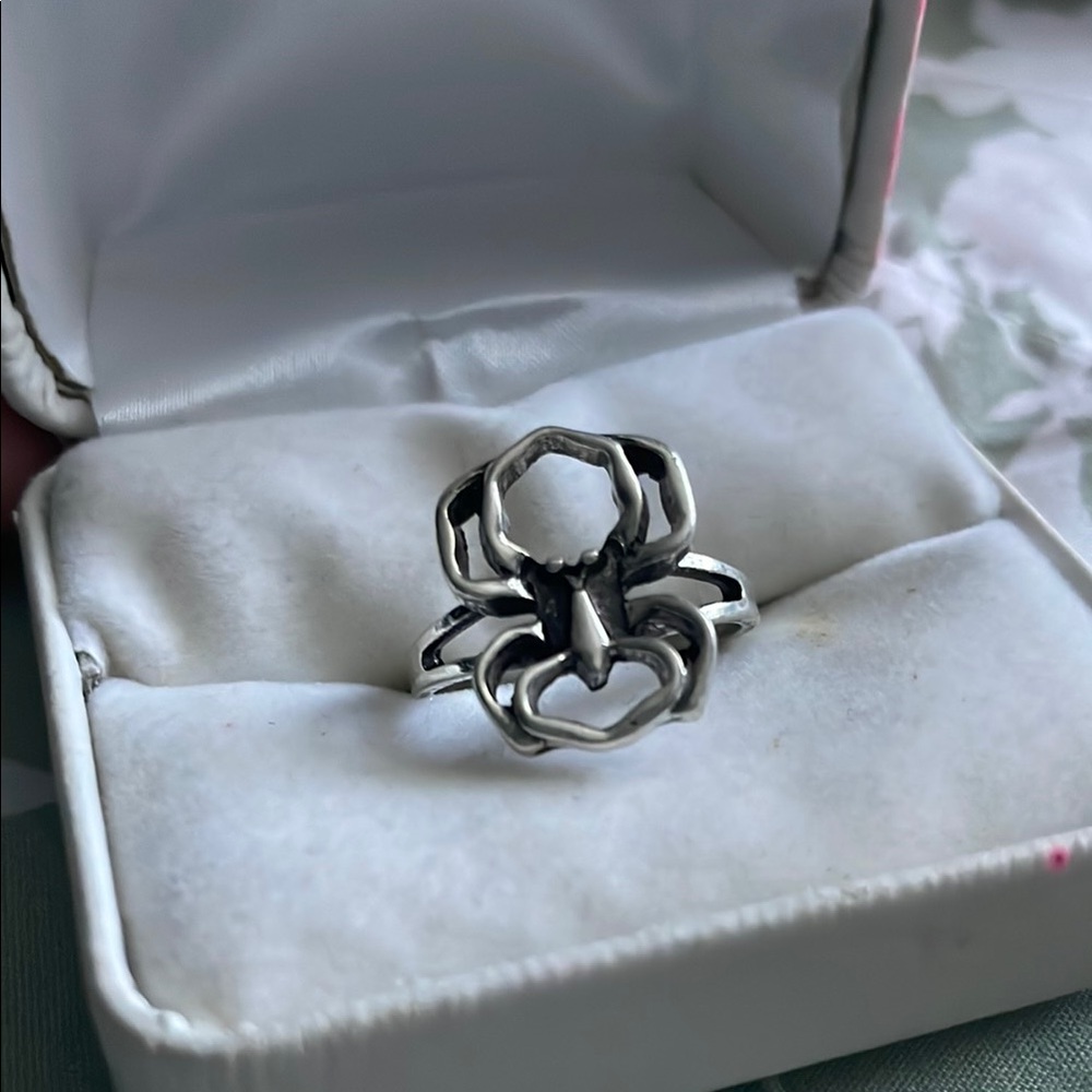 Silver Spider Ring
